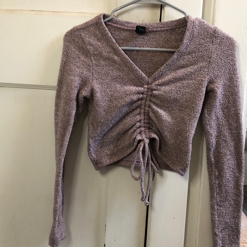Cropped Purple Sweater